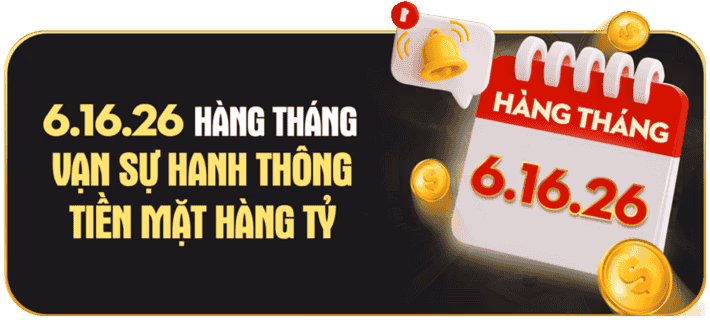Hình ảnh tổng hợp các chương trình khuyến mãi hàng tháng của hi88 app