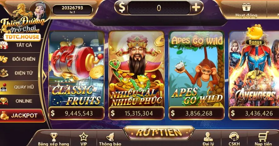 Các máy đánh bạc (slot game) tại GO88 với nhiều chủ đề khác nhau và giải Jackpot lũy tiến khổng lồ