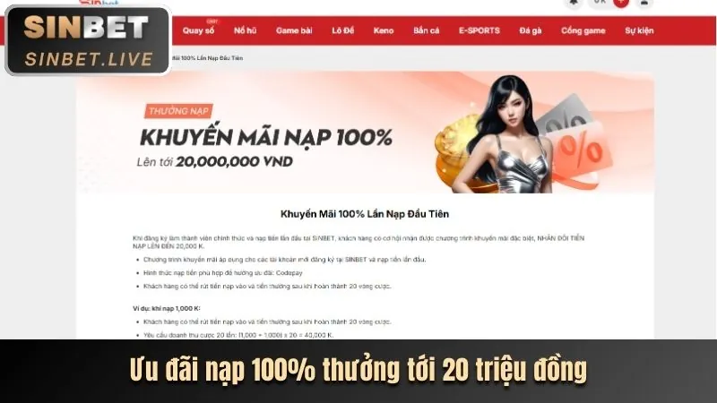 Cá cược bóng đá Sinbet